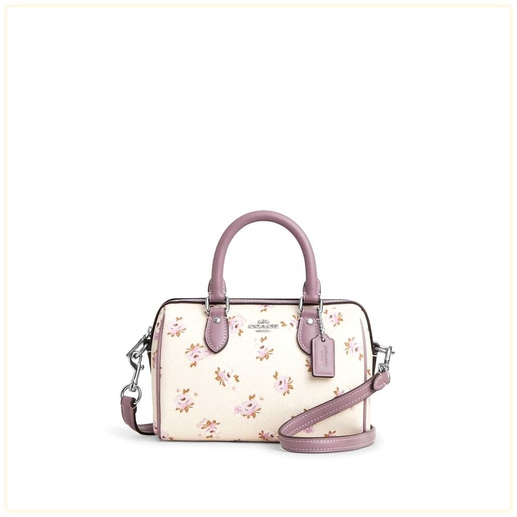 코치 Mini Rowan Crossbody Bag With Floral Print 이미지