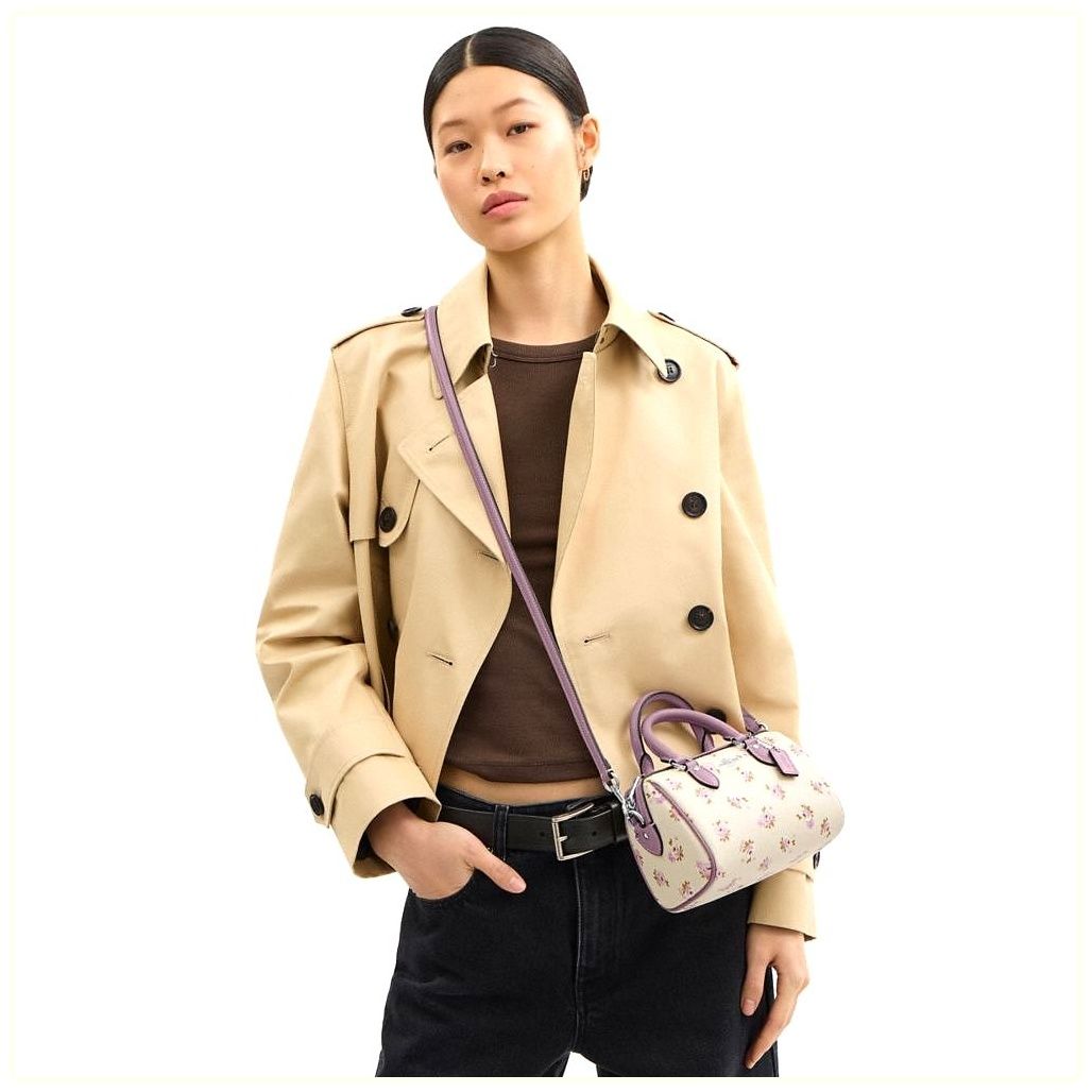코치 Mini Rowan Crossbody Bag With Floral Print 이미지