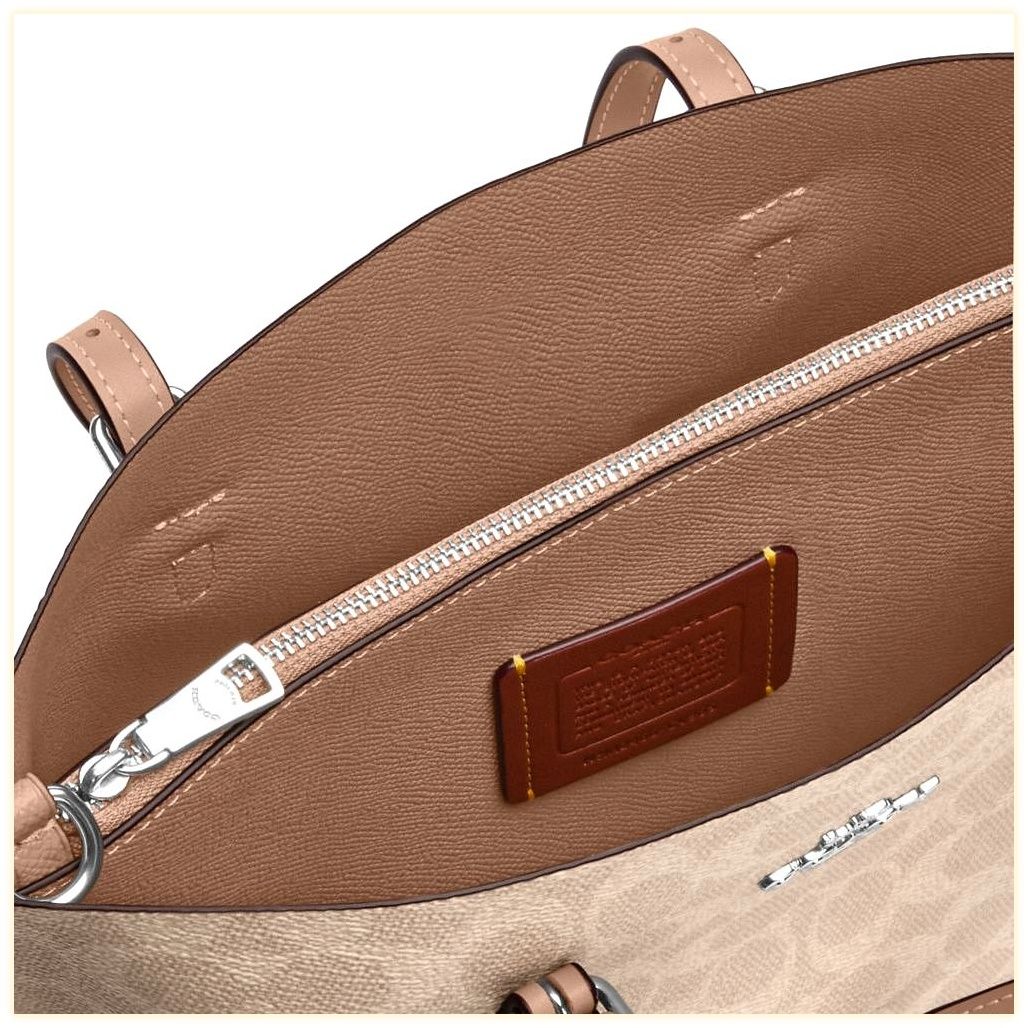 코치 Mollie Tote Bag 25 In Signature Canvas 이미지