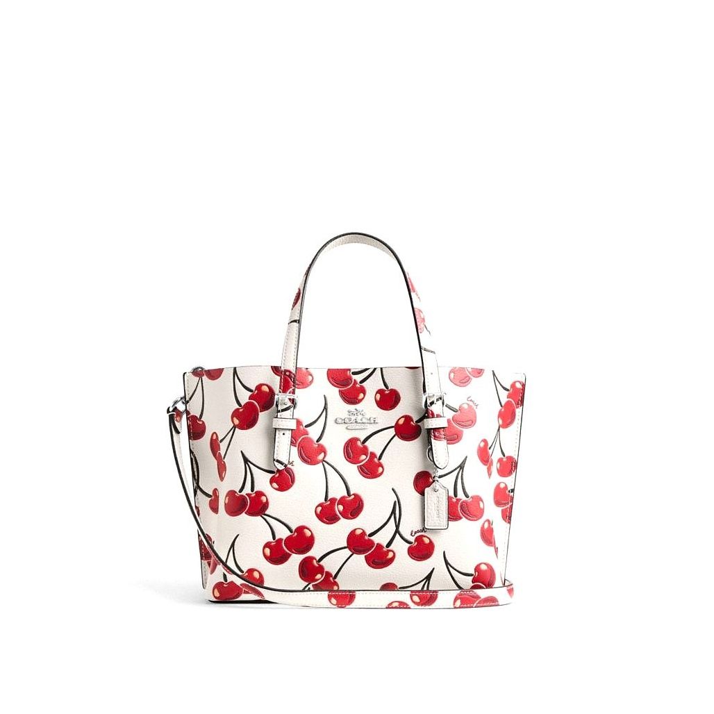 코치 Mollie Tote Bag 25 With Cherry Print 이미지