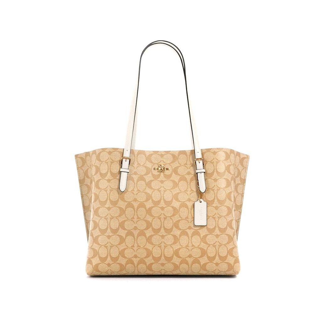 코치 Mollie Tote Bag In Signature Canvas 이미지