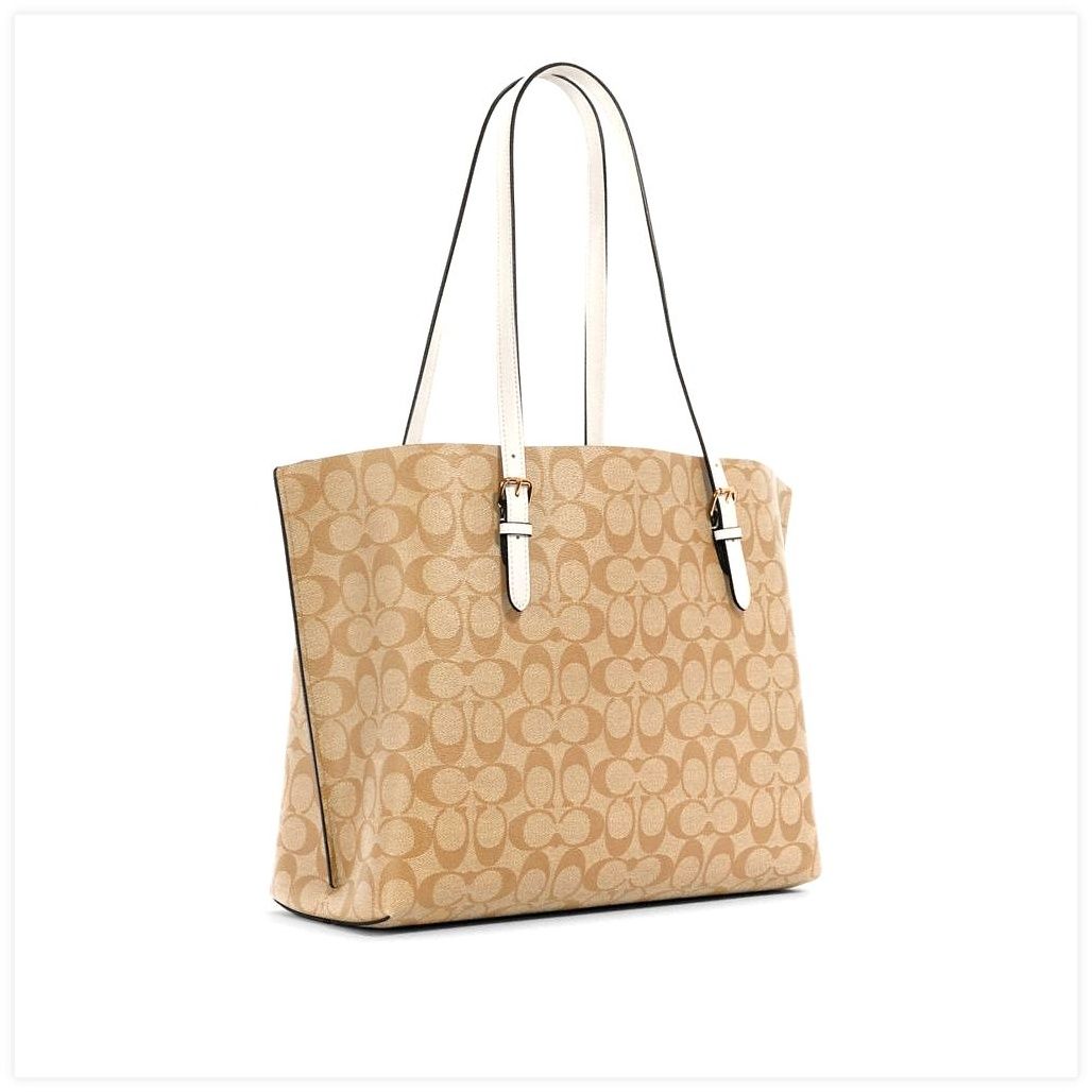 코치 Mollie Tote Bag In Signature Canvas 이미지