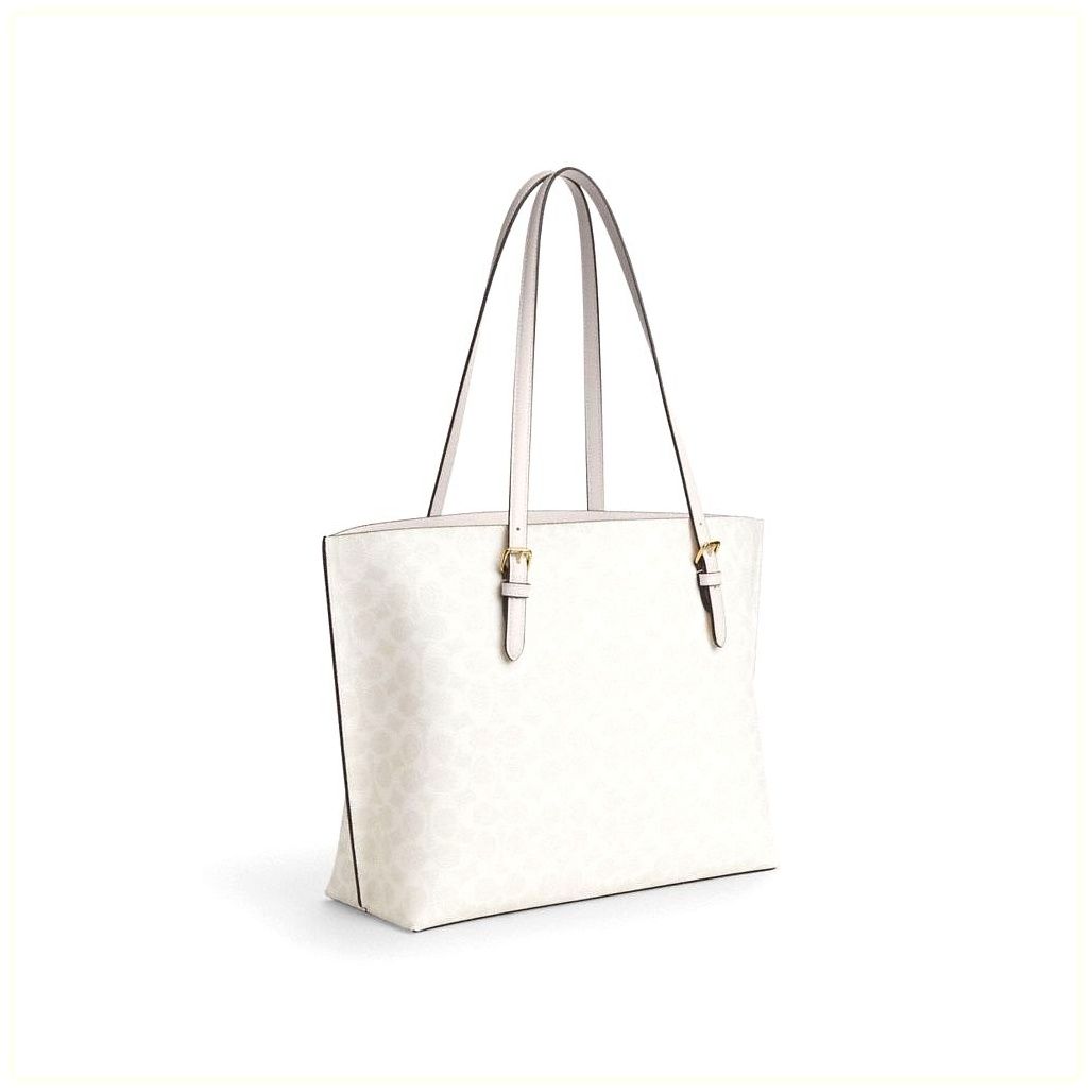 코치 Mollie Tote Bag In Signature Canvas 이미지