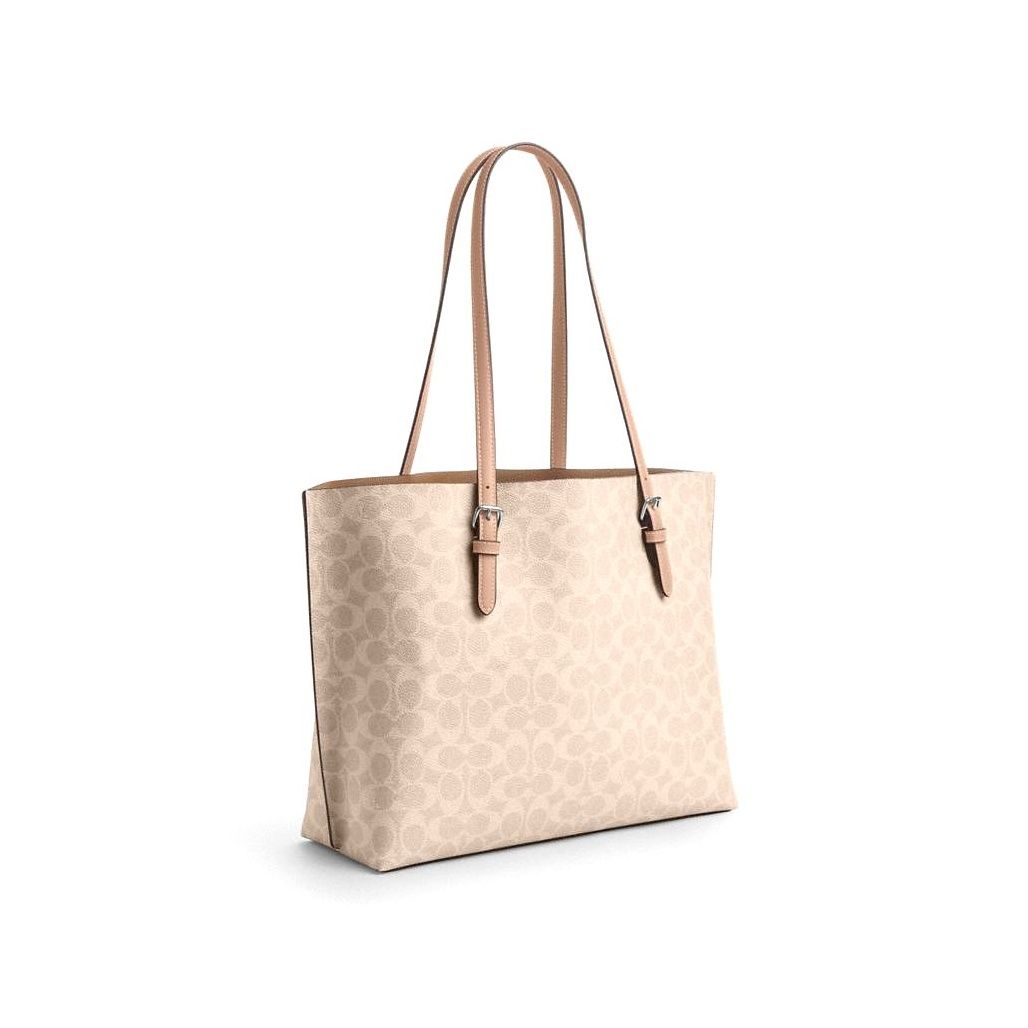 코치 Mollie Tote Bag In Signature Canvas 이미지