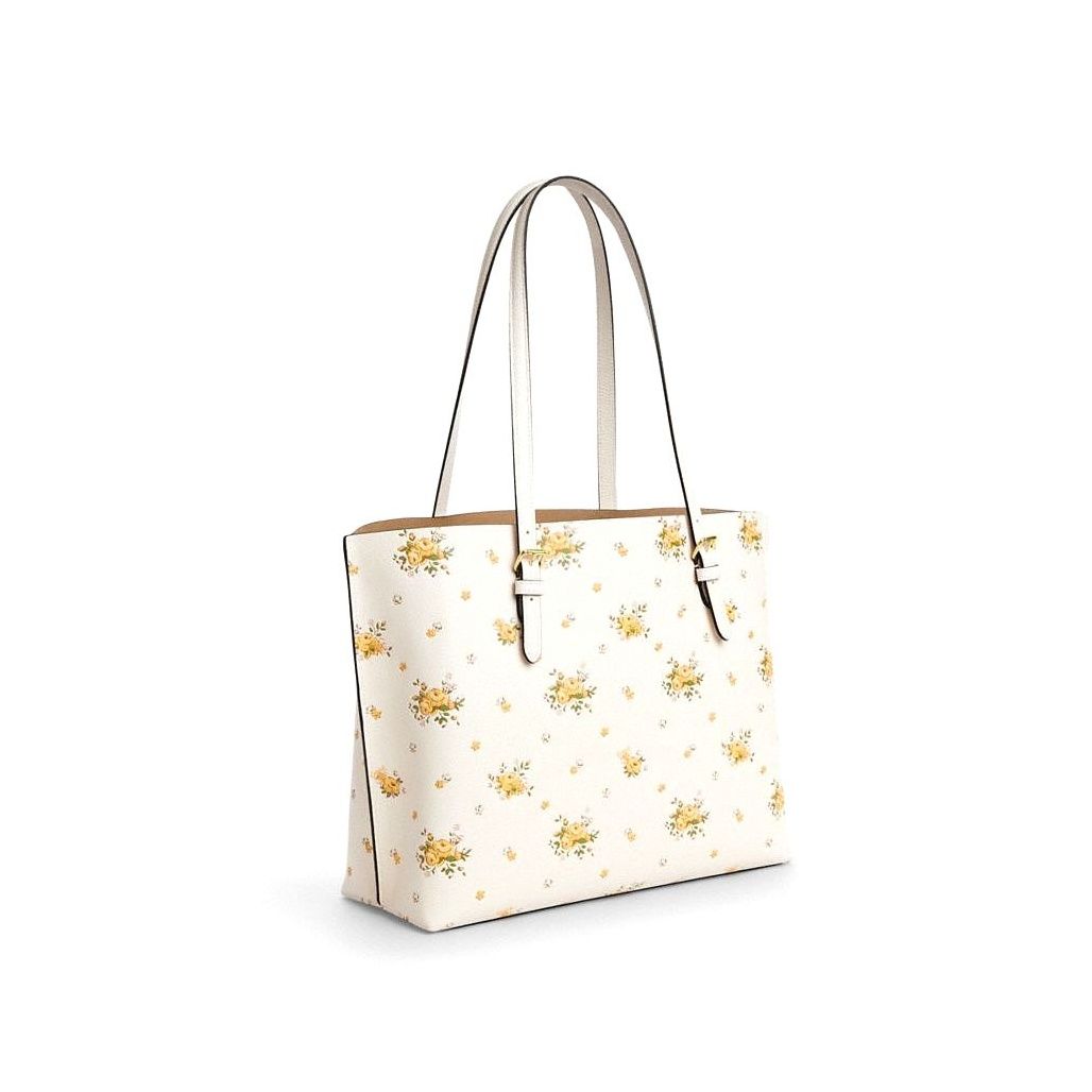 코치 Mollie Tote Bag With Floral Print 이미지