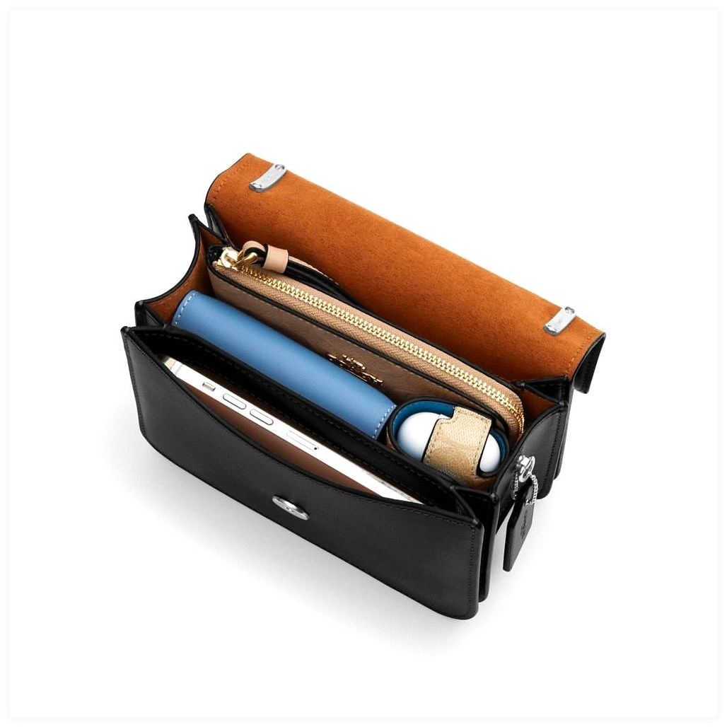 코치 Morgan Square Crossbody Bag In Colorblock Signature Canvas 이미지