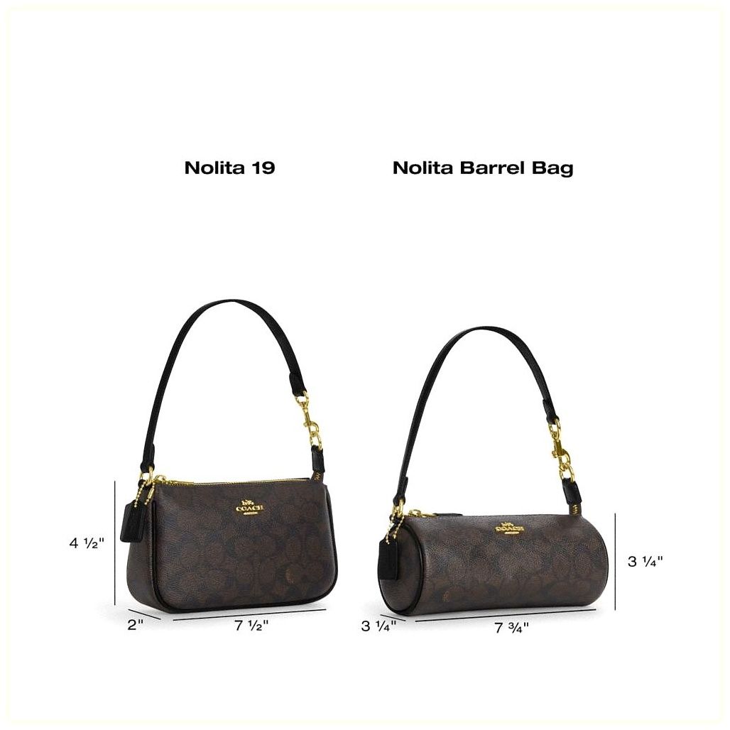코치 Nolita 19 In Blocked Signature Canvas 이미지
