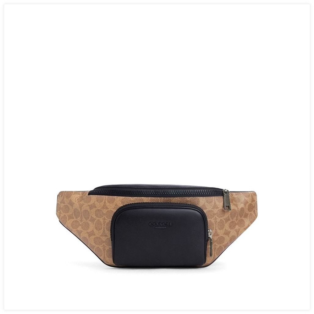코치 Racer Belt Bag In Signature 이미지