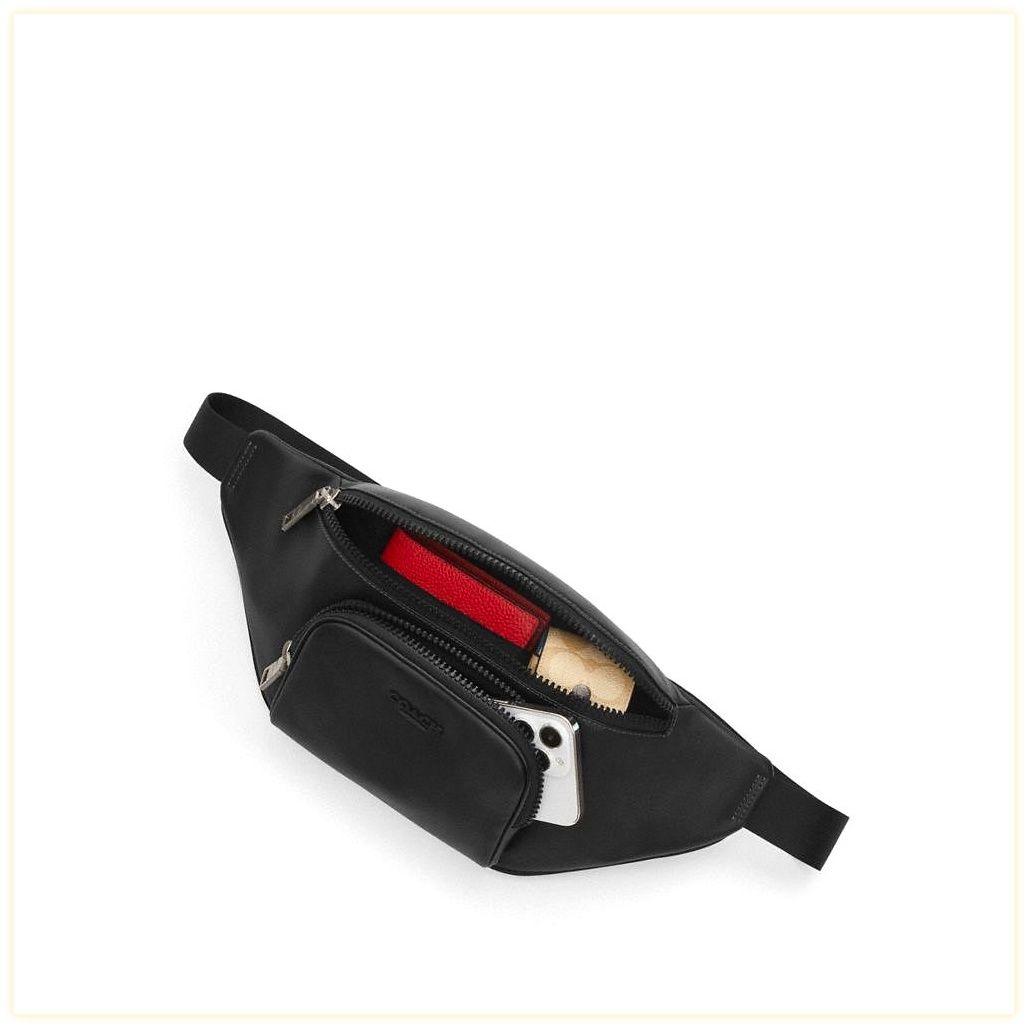 코치 Racer Belt Bag In Signature 이미지