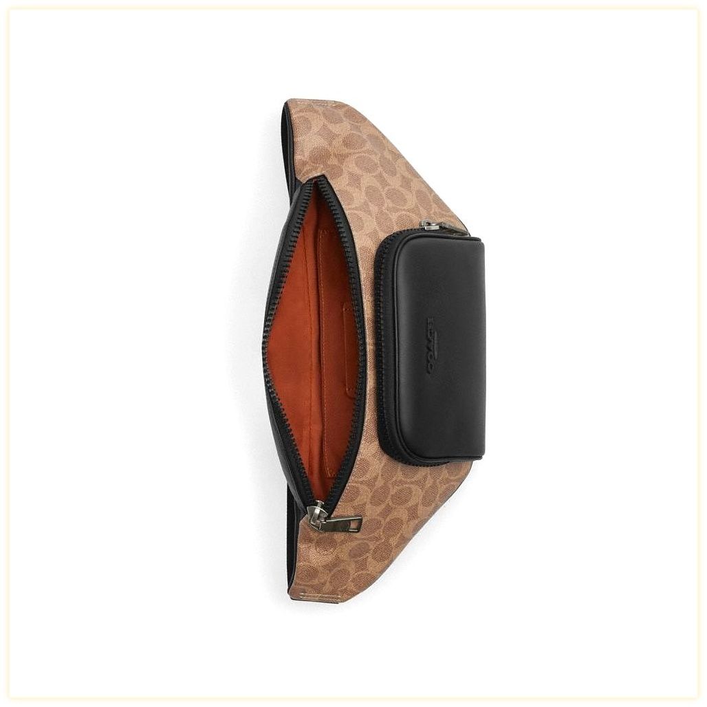 코치 Racer Belt Bag In Signature 이미지