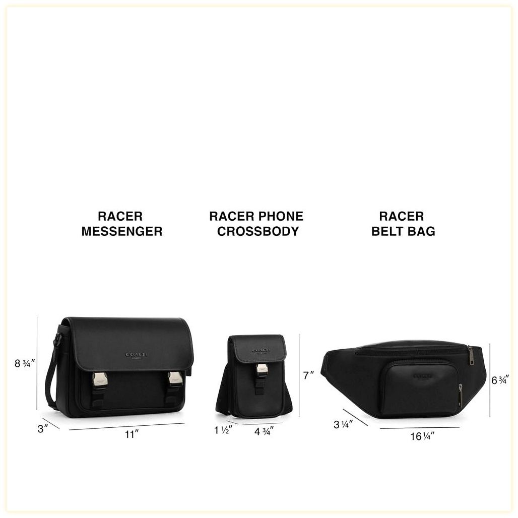 코치 Racer Belt Bag In Signature 이미지