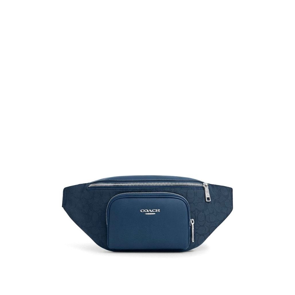 코치 Racer Belt Bag In Signature Jacquard 이미지
