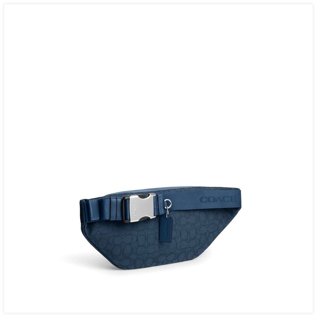 코치 Racer Belt Bag In Signature Jacquard 이미지