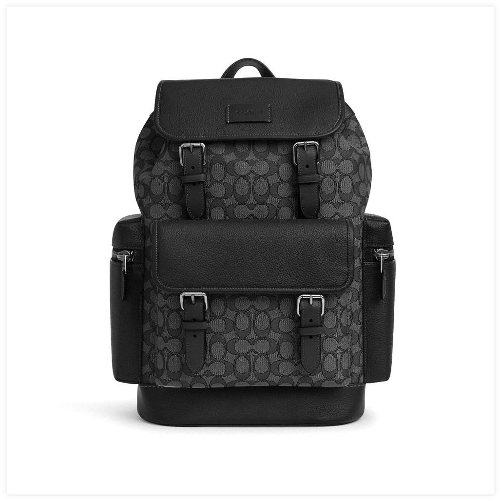 코치 Sprint Backpack In Signature Jacquard 이미지
