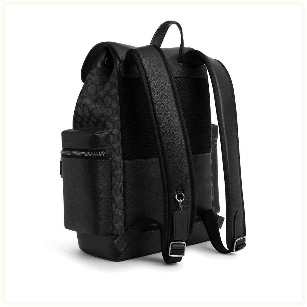 코치 Sprint Backpack In Signature Jacquard 이미지