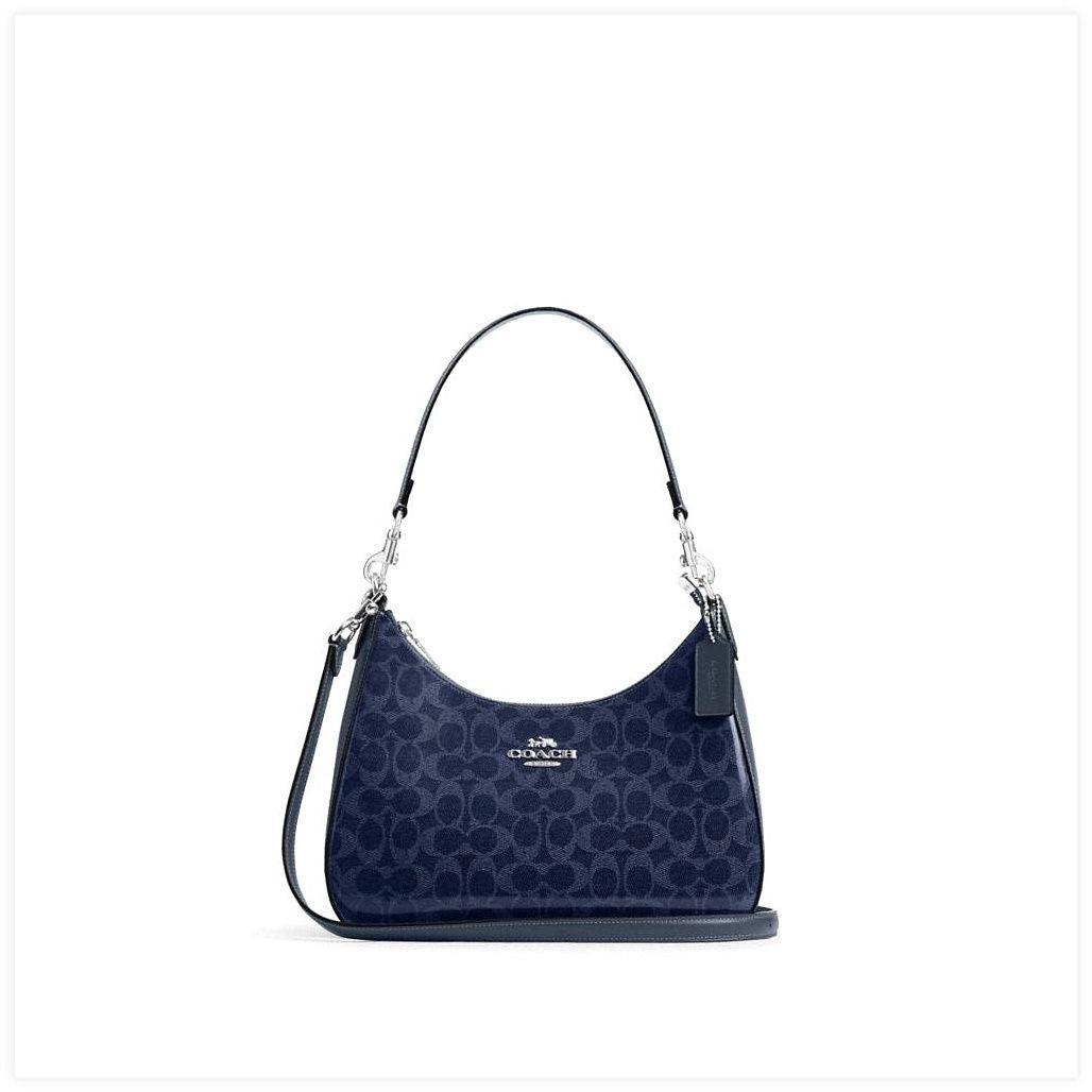 코치 Teri Hobo Bag In Signature Canvas 이미지