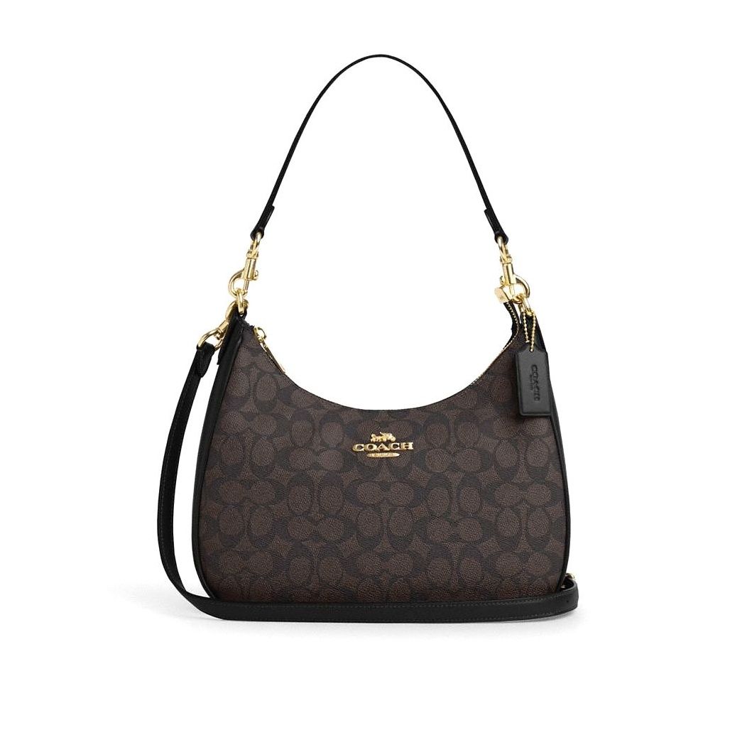 코치 Teri Hobo Bag In Signature Canvas 이미지