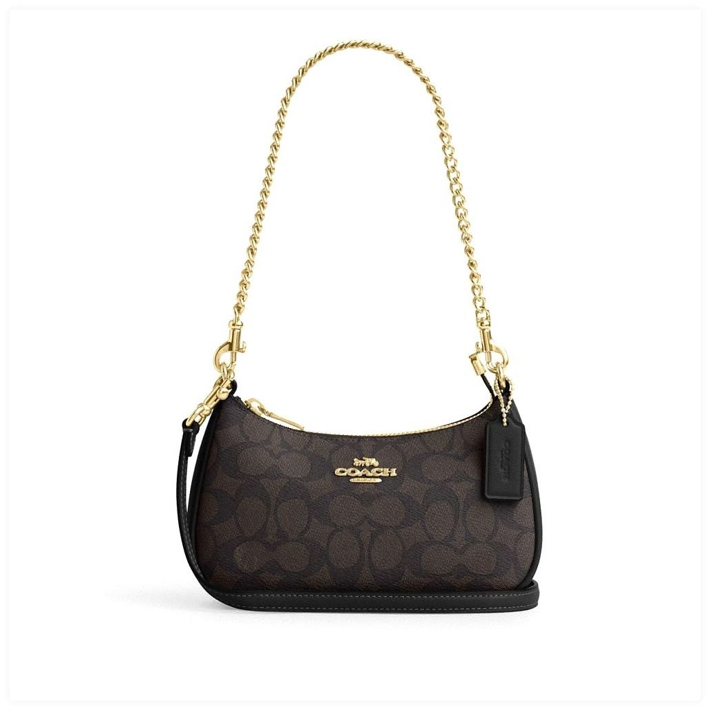 코치 Teri Mini Crossbody Bag In Signature Canvas 이미지