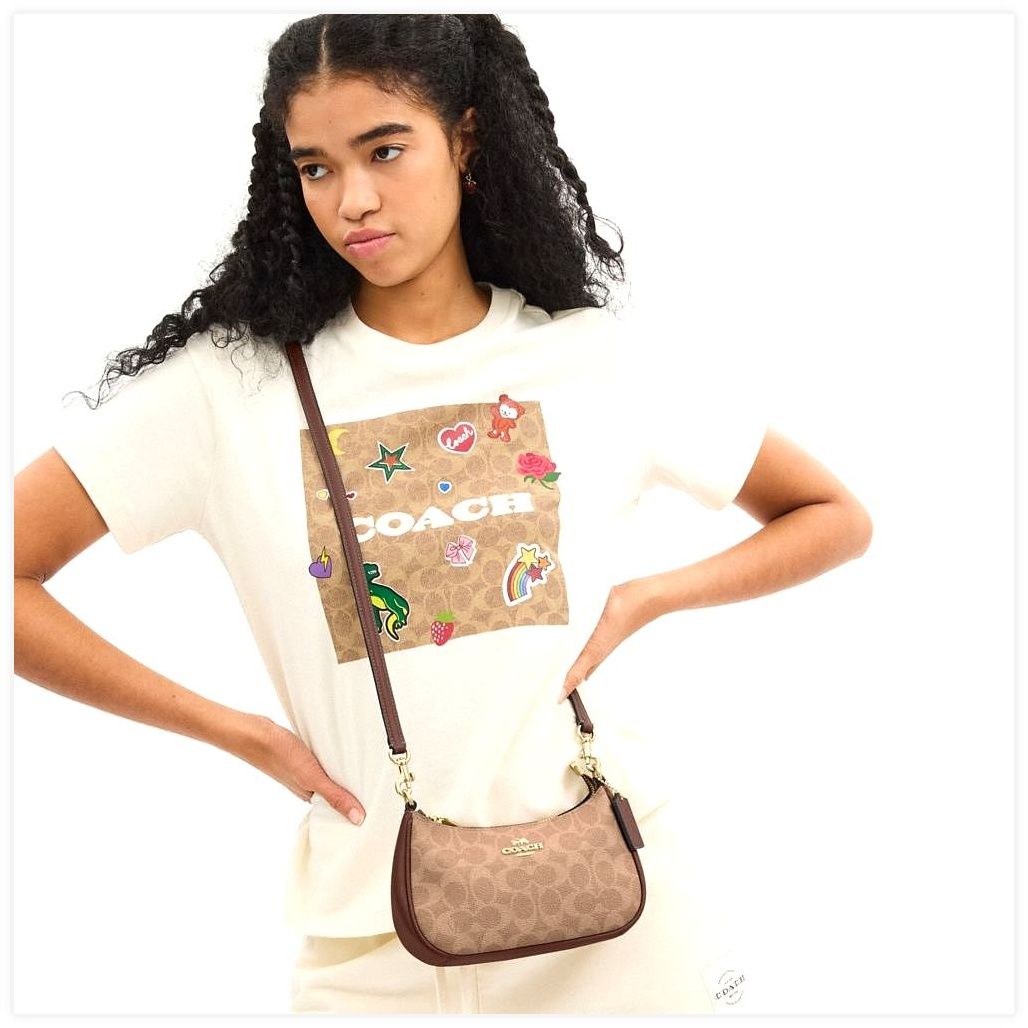 코치 Teri Mini Crossbody Bag In Signature Canvas 이미지