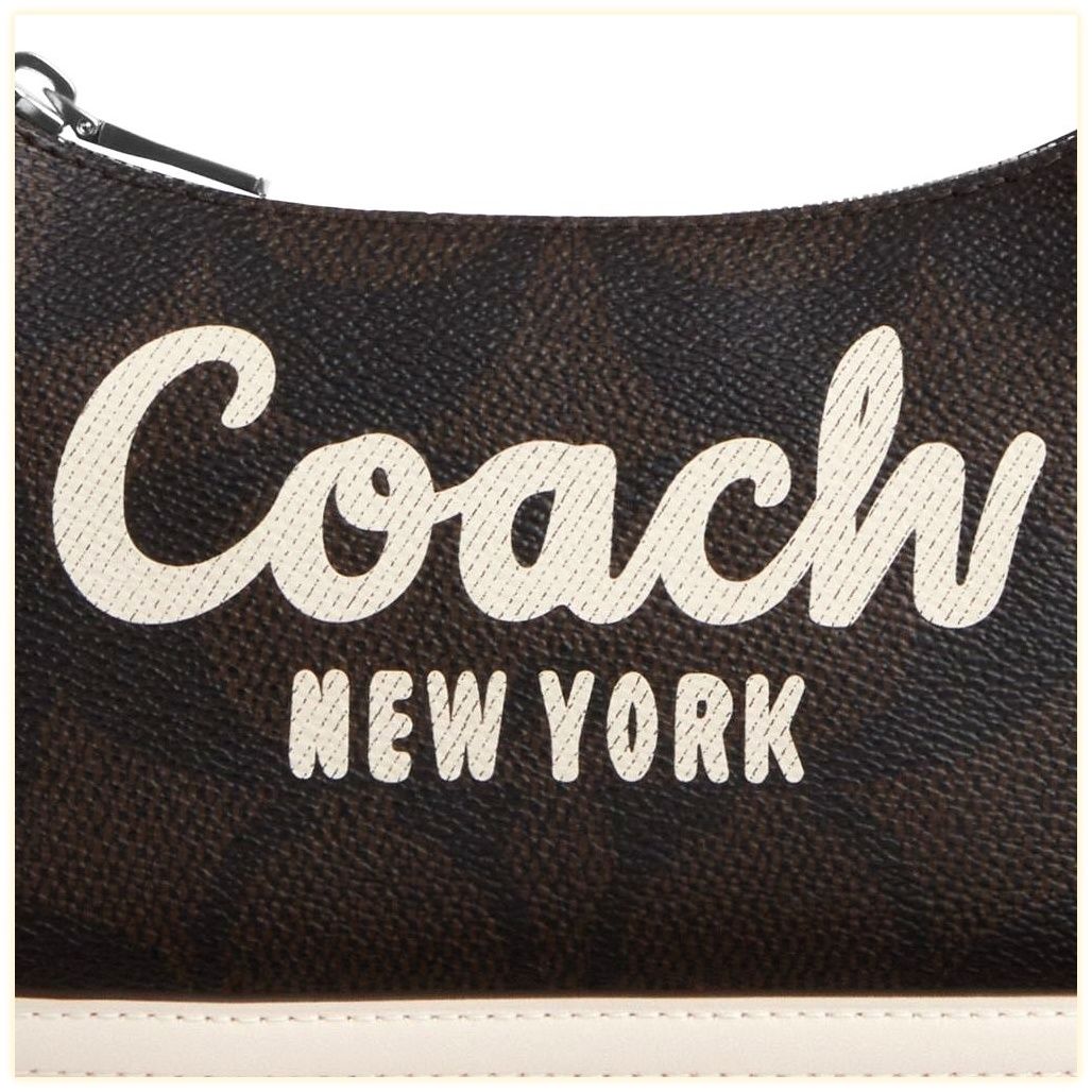 코치 Teri Mini Crossbody Bag In Signature Canvas With Coach Graphic 이미지