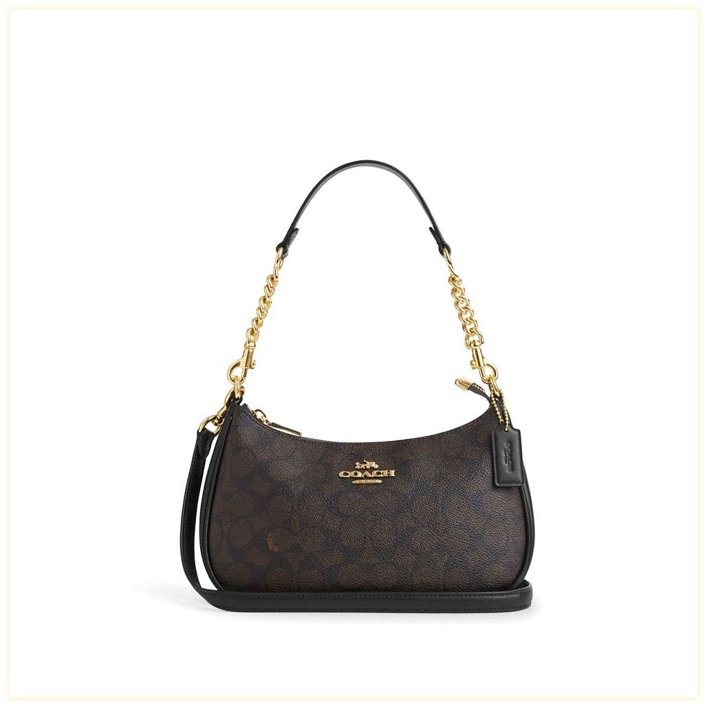 코치 Teri Shoulder Bag In Signature Canvas 이미지