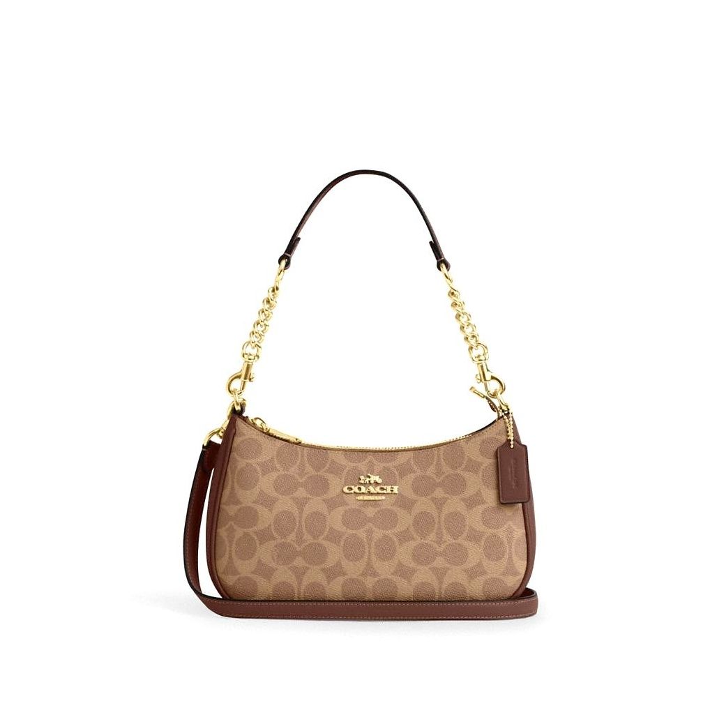 코치 Teri Shoulder Bag In Signature Canvas 이미지