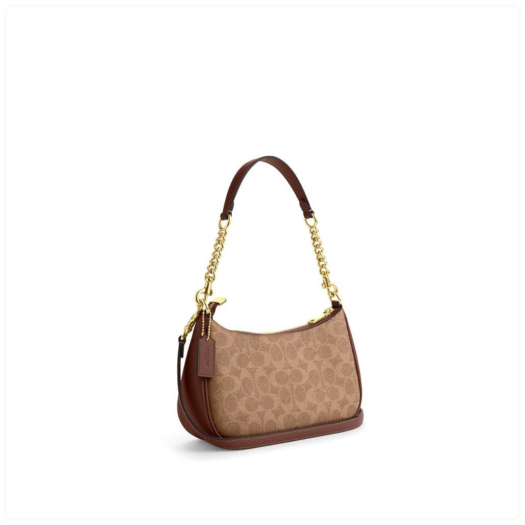 코치 Teri Shoulder Bag In Signature Canvas 이미지