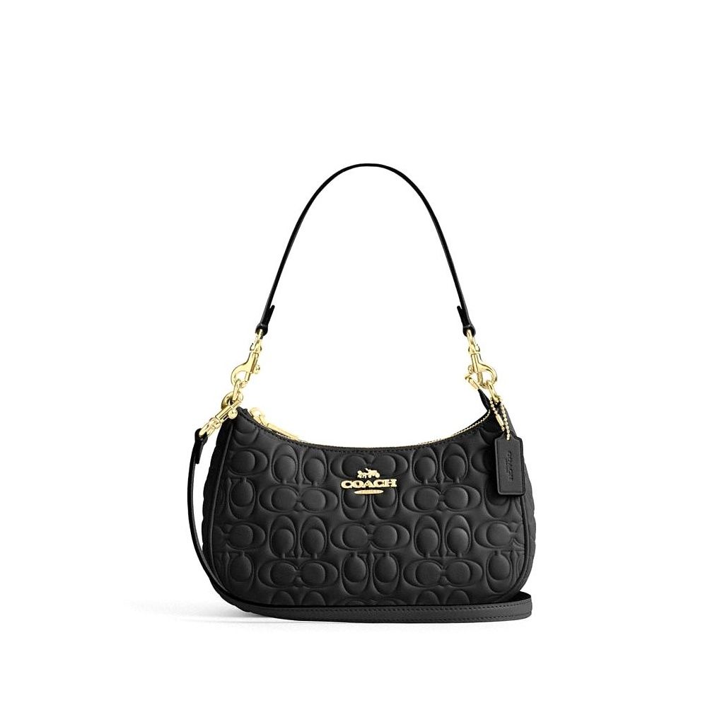 코치 Teri Shoulder Bag In Signature Leather 이미지