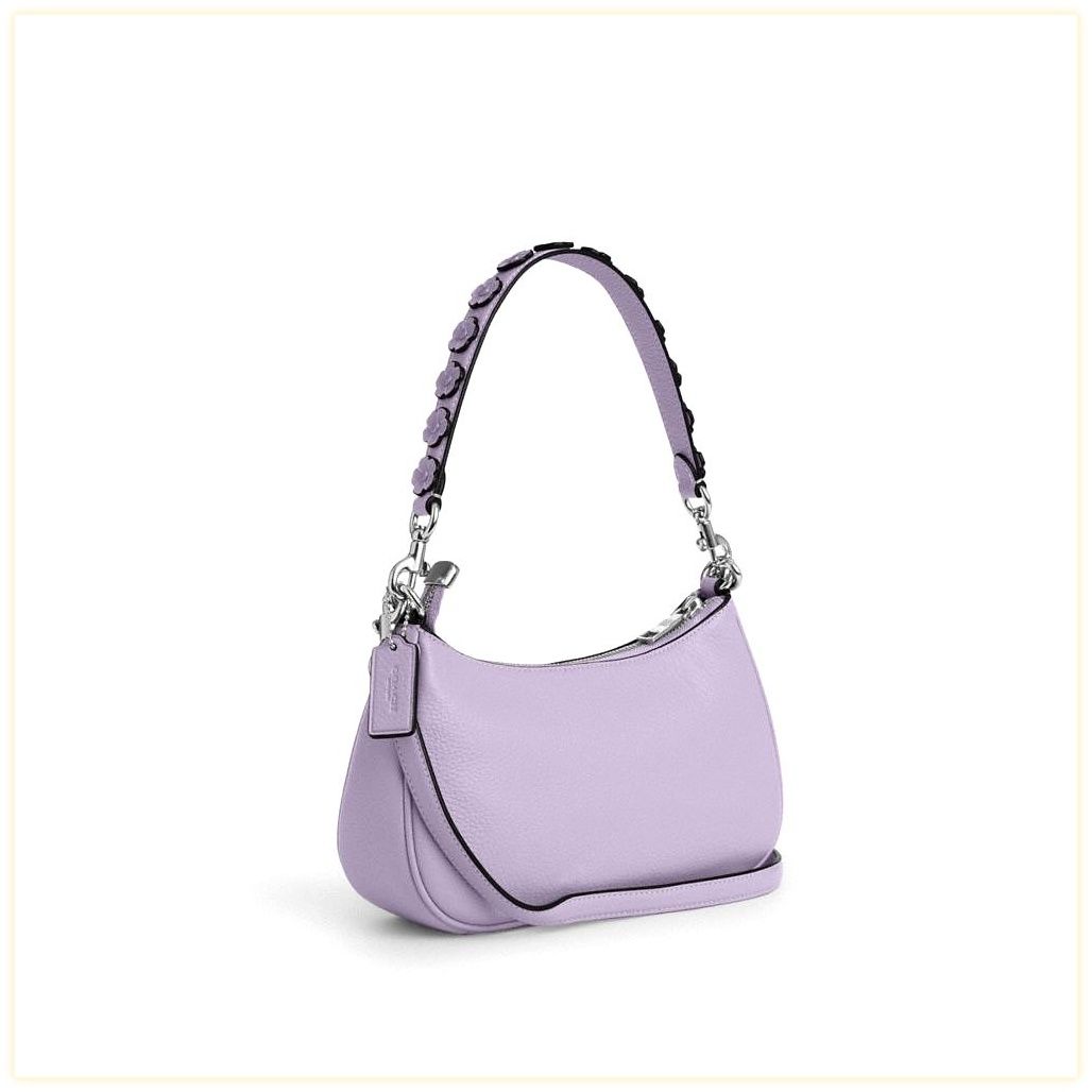 코치 Teri Shoulder Bag With Floral Applique 이미지