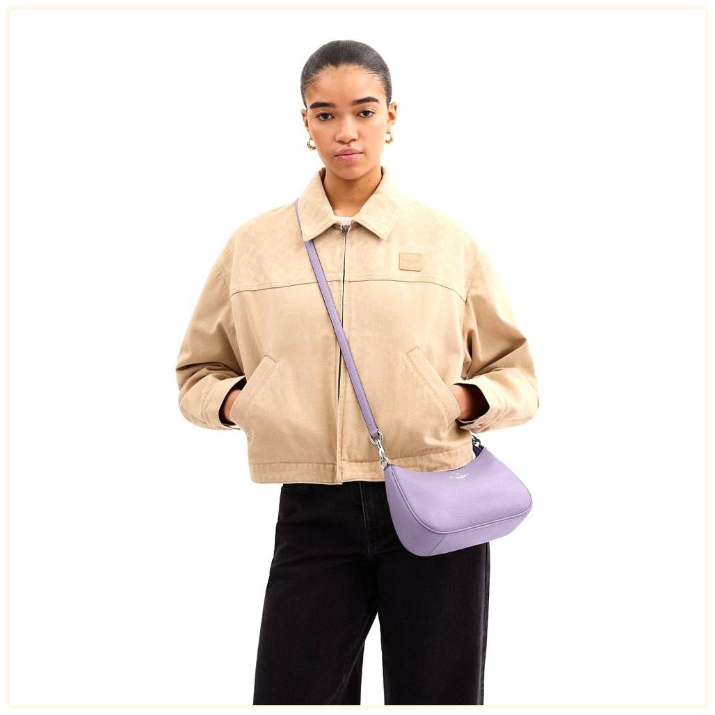 코치 Teri Shoulder Bag With Floral Applique 이미지