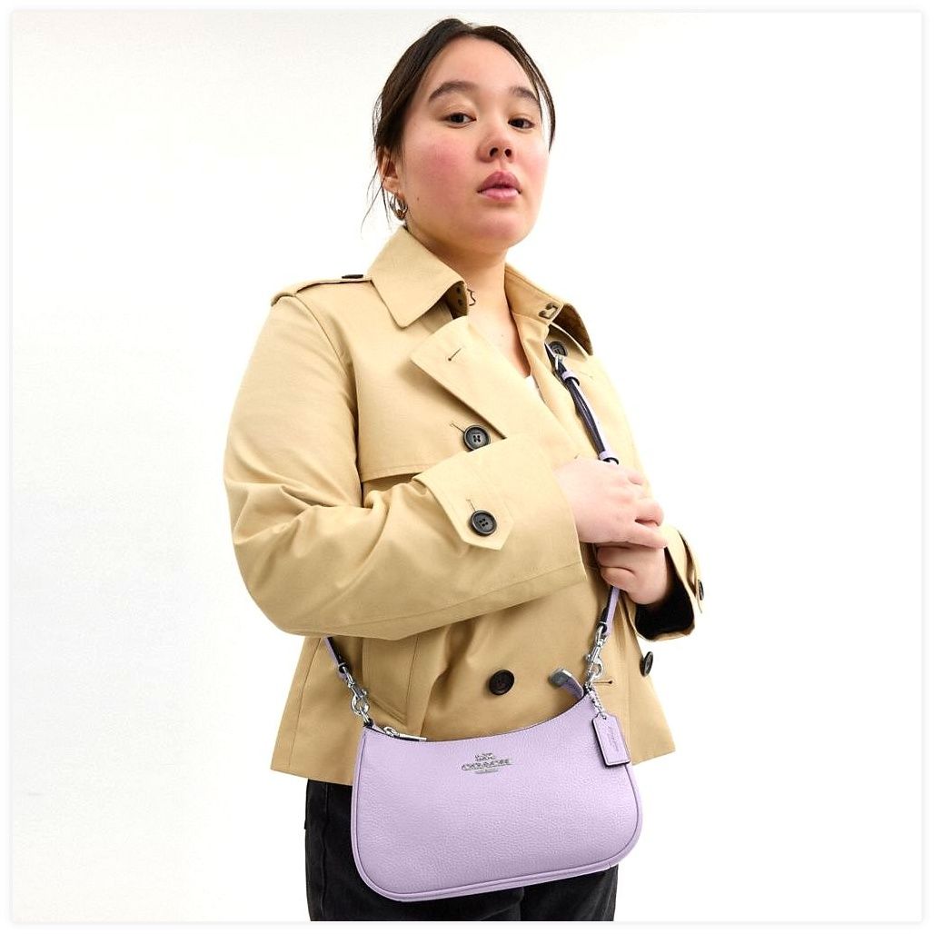 코치 Teri Shoulder Bag With Floral Applique 이미지