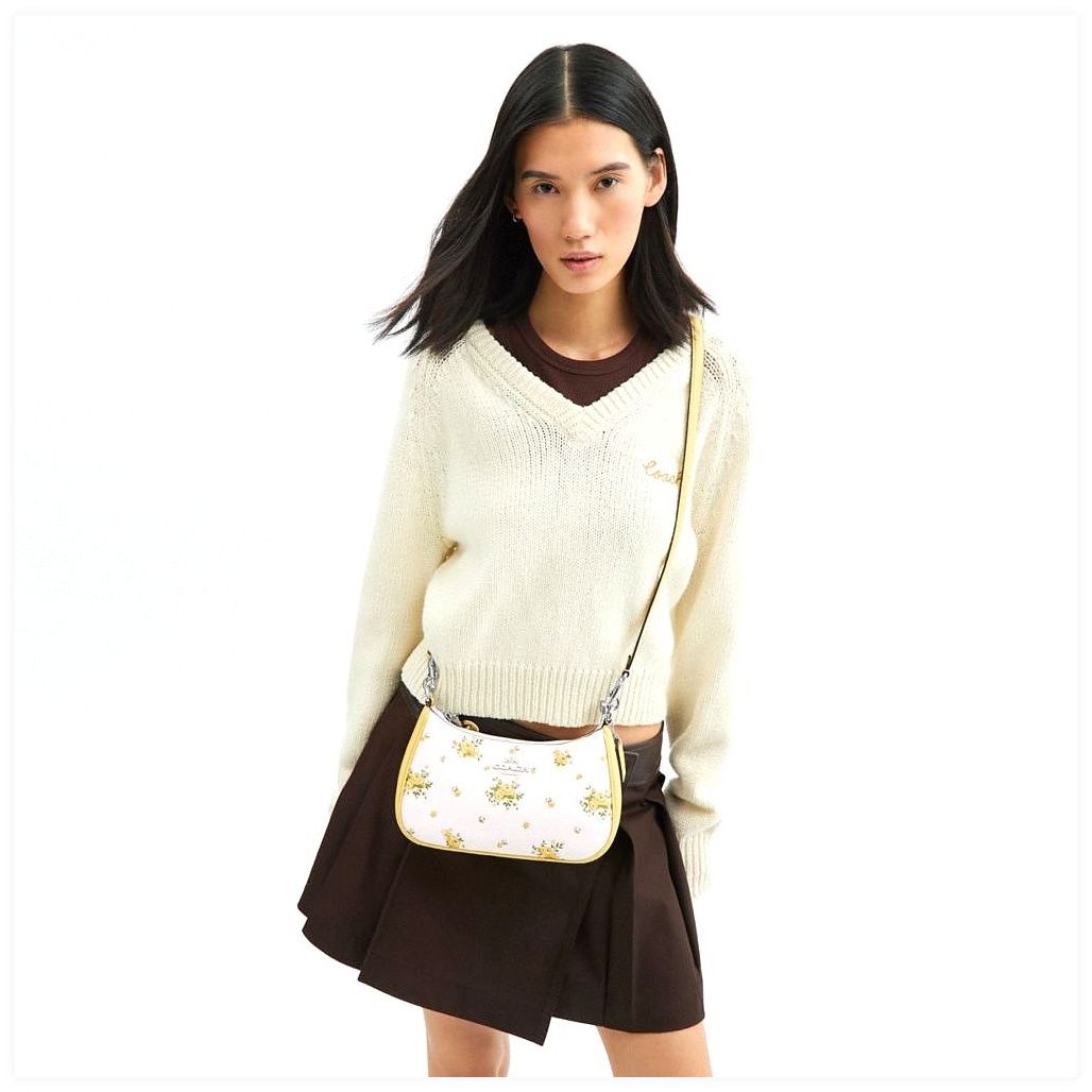 코치 Teri Shoulder Bag With Floral Print 이미지