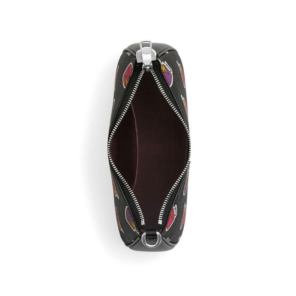 코치 Teri Shoulder Bag With Heart Bolt Print 이미지
