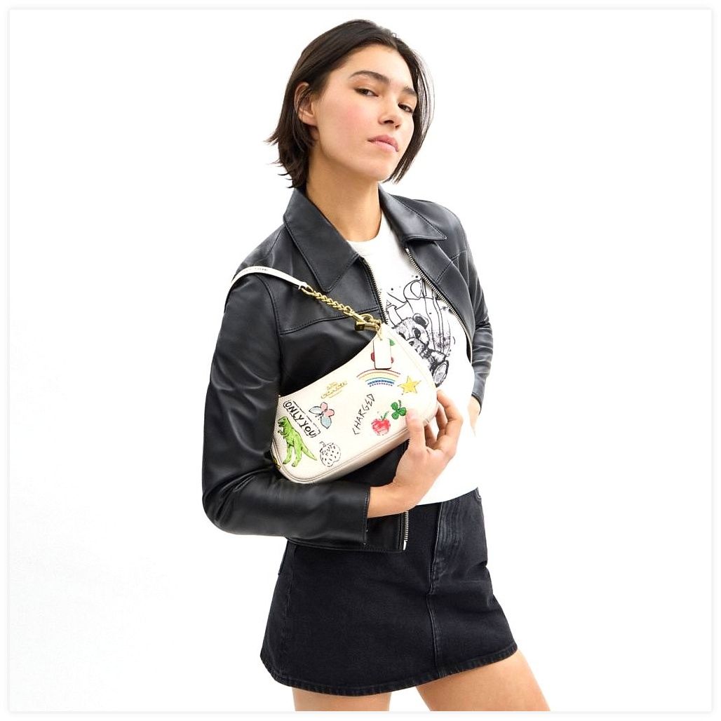 코치 Teri Shoulder Bag With Sketch Print 이미지