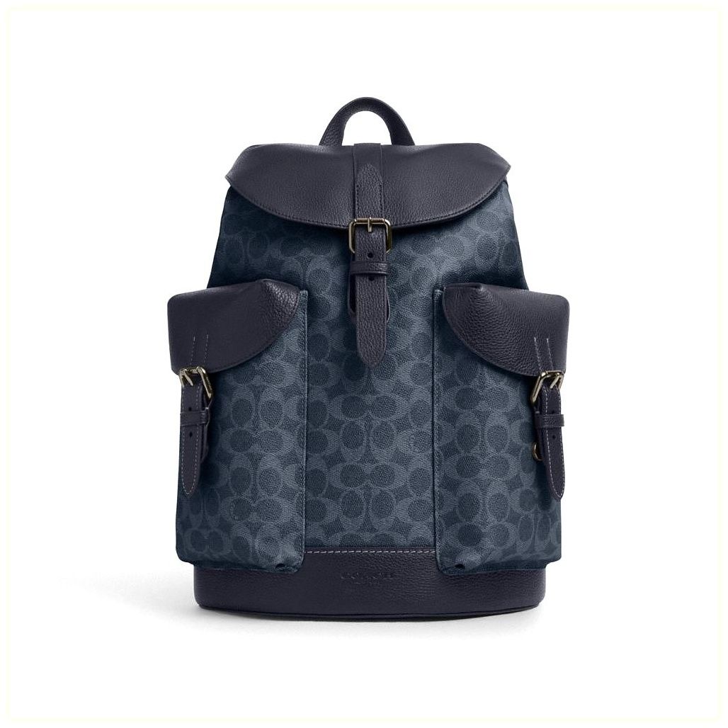 코치 Warner Backpack In Signature Canvas 이미지