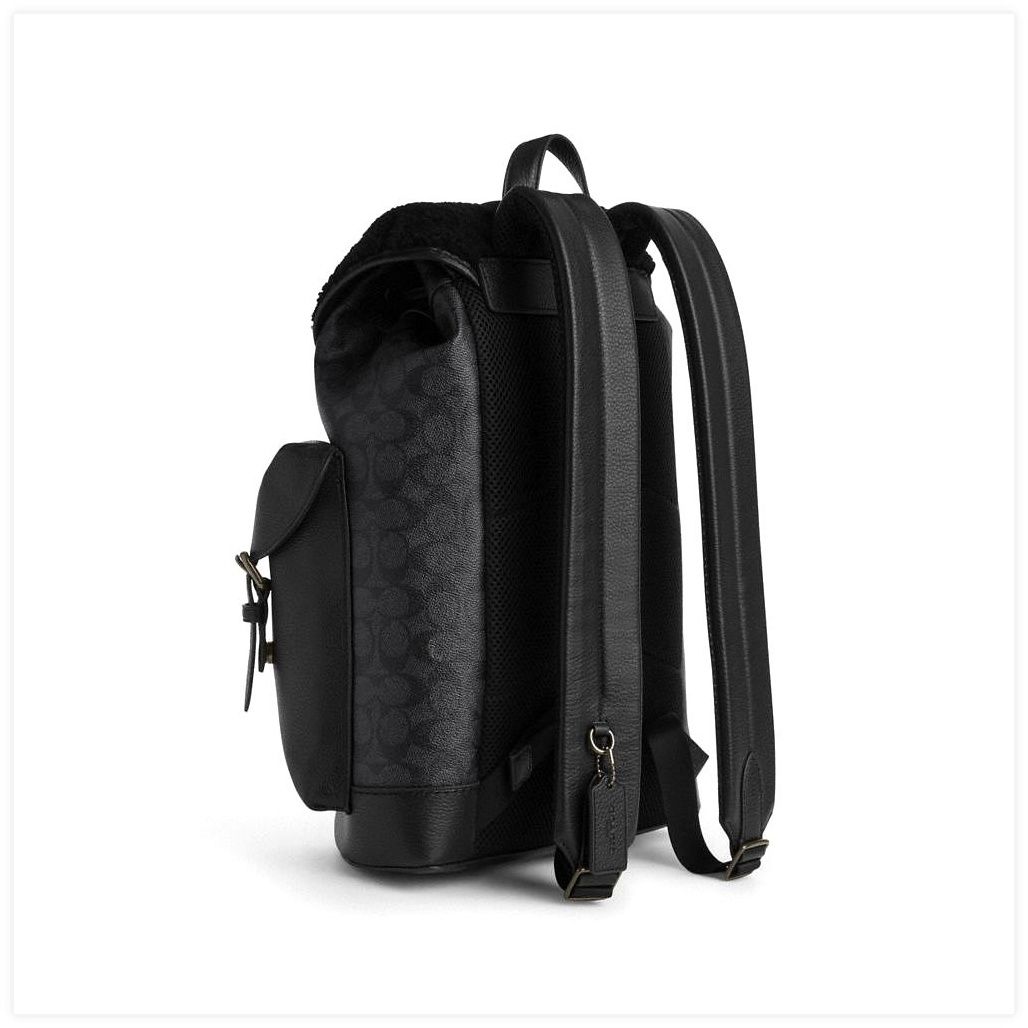 코치 Warner Backpack In Signature Canvas 이미지