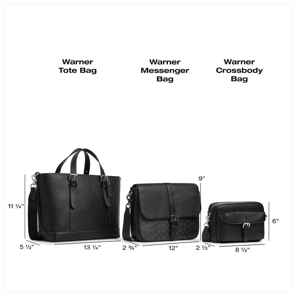 코치 Warner Crossbody Bag In Signature Canvas 이미지