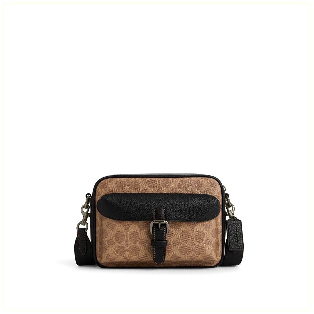 코치 Warner Crossbody Bag In Signature Canvas 이미지