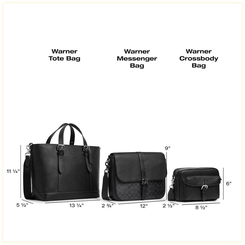 코치 Warner Crossbody Bag In Signature Canvas 이미지