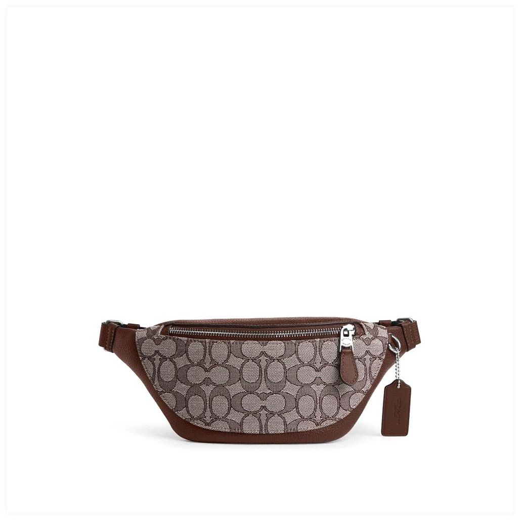코치 Warren Mini Belt Bag In Signature Jacquard 이미지