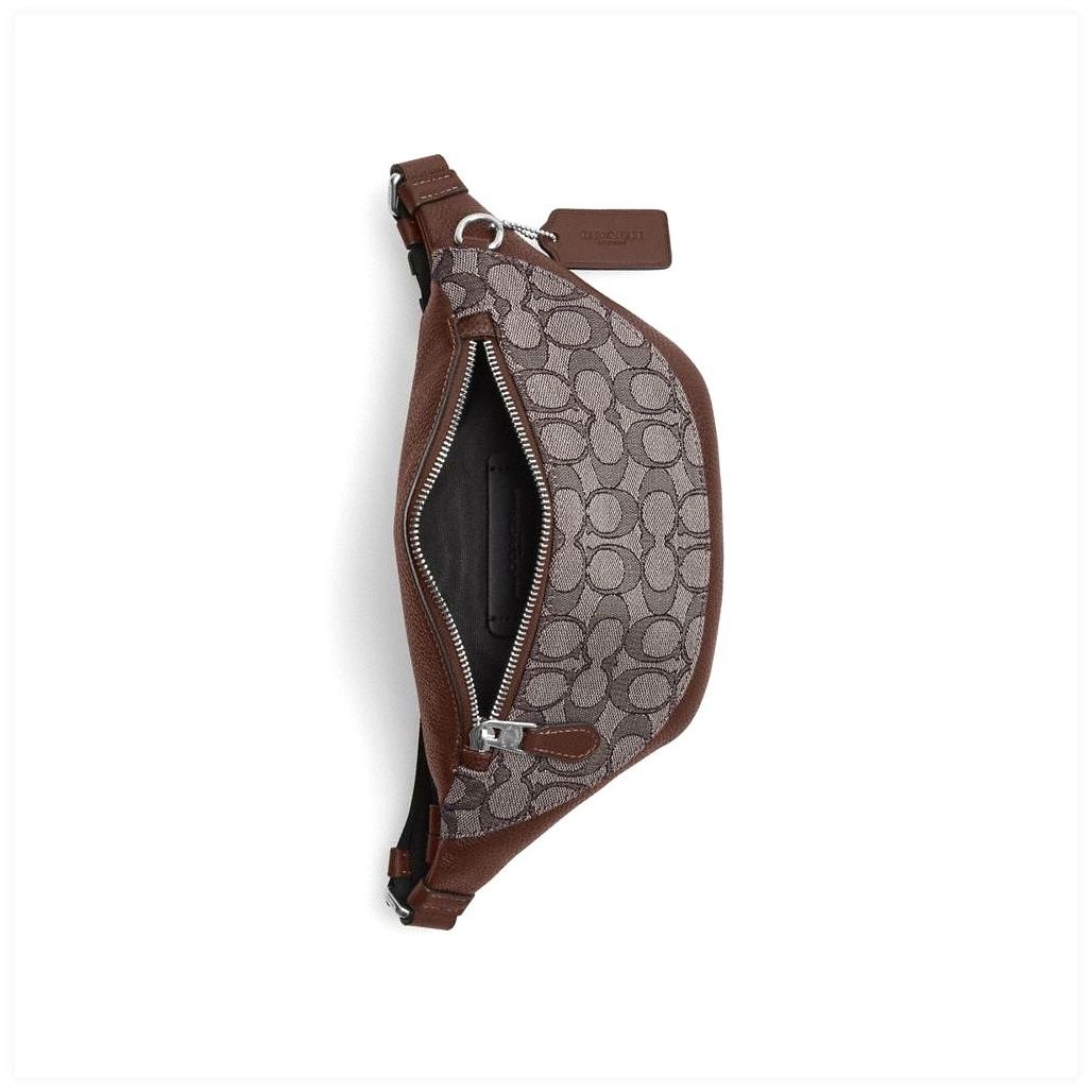 코치 Warren Mini Belt Bag In Signature Jacquard 이미지