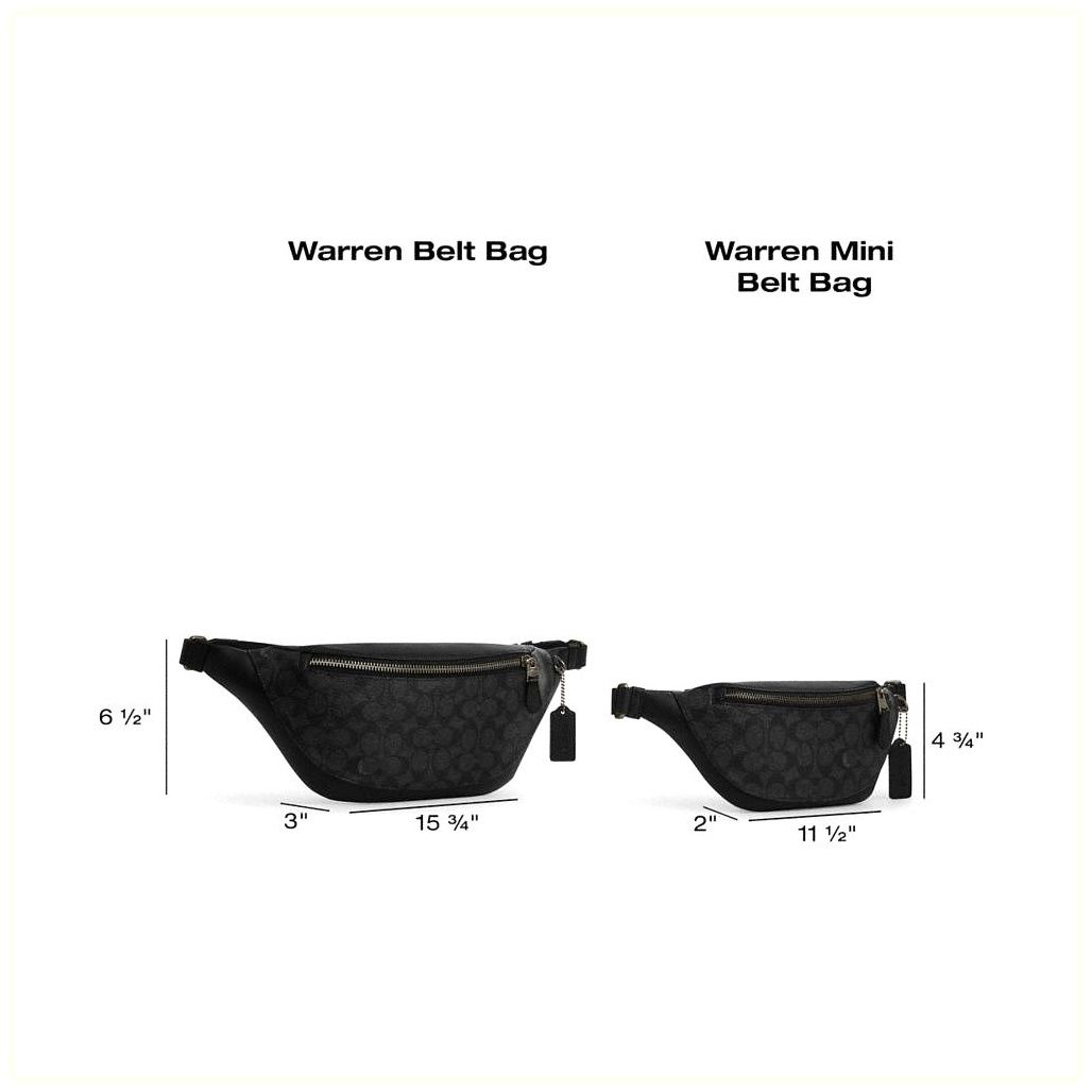 코치 Warren Mini Belt Bag In Suede 이미지
