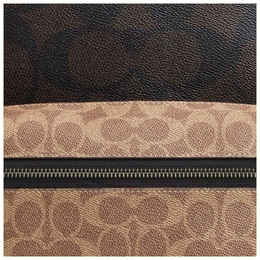 코치 West Backpack In Blocked Signature Canvas 이미지