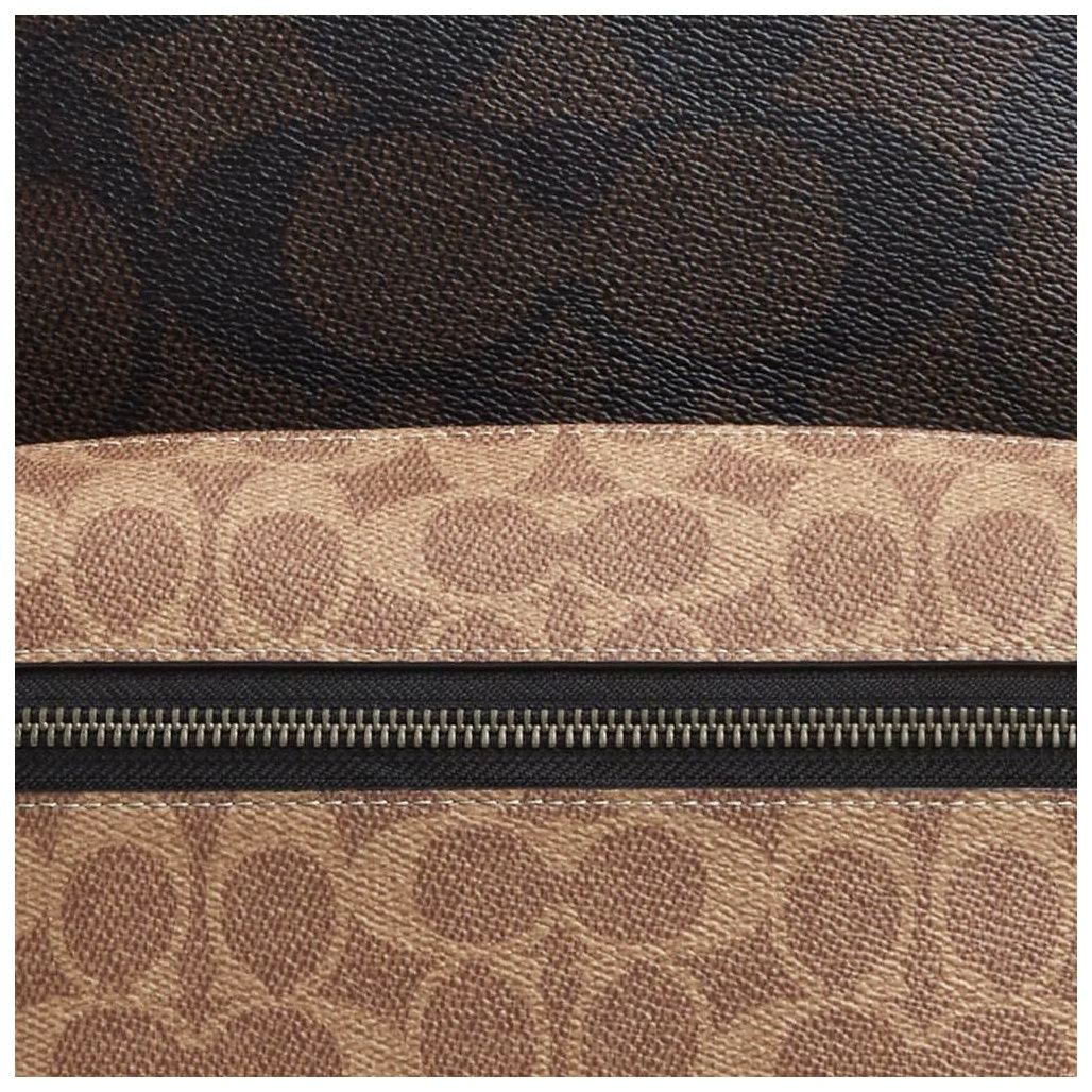 코치 West Backpack In Blocked Signature Canvas 이미지