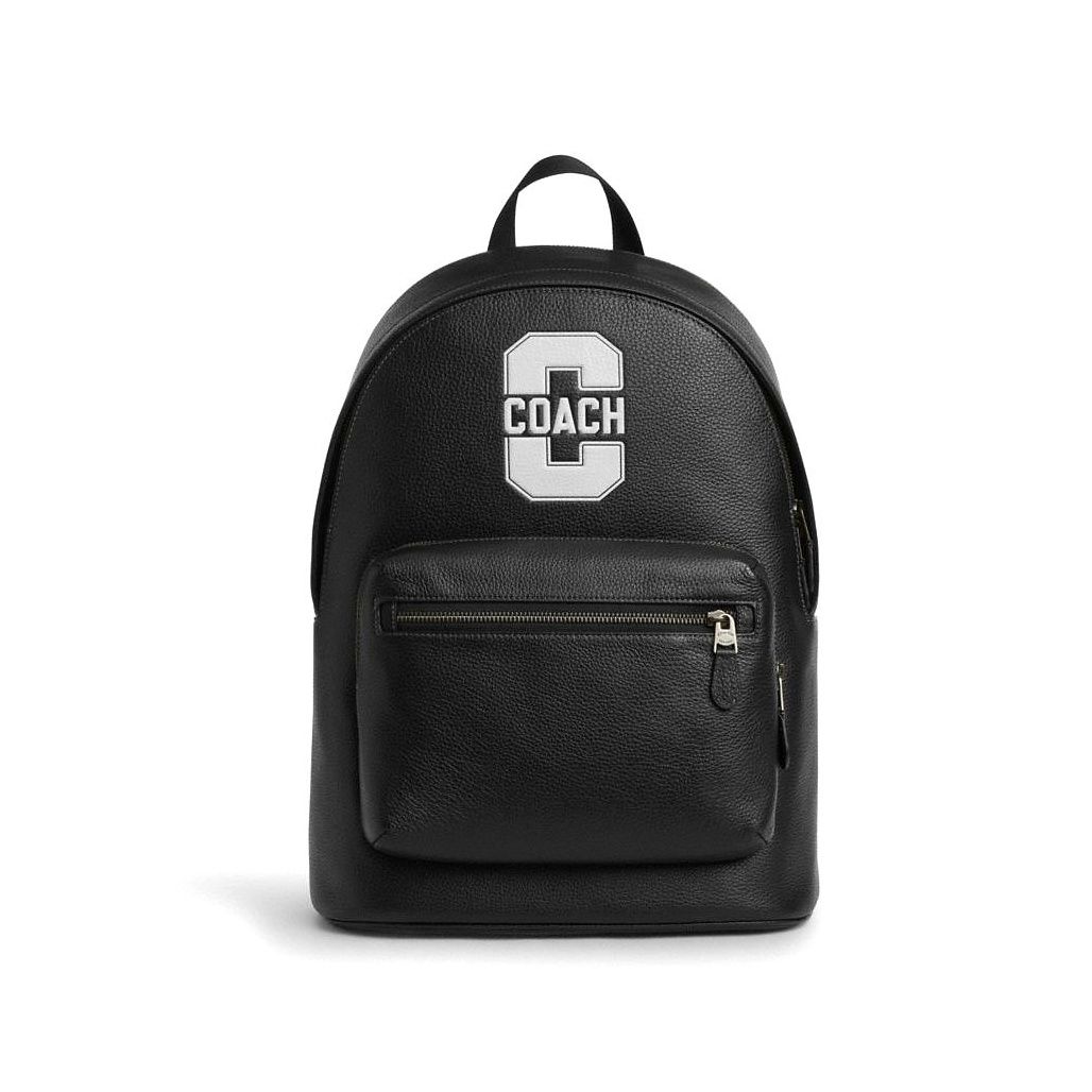 코치 West Backpack With Varsity Motif 이미지