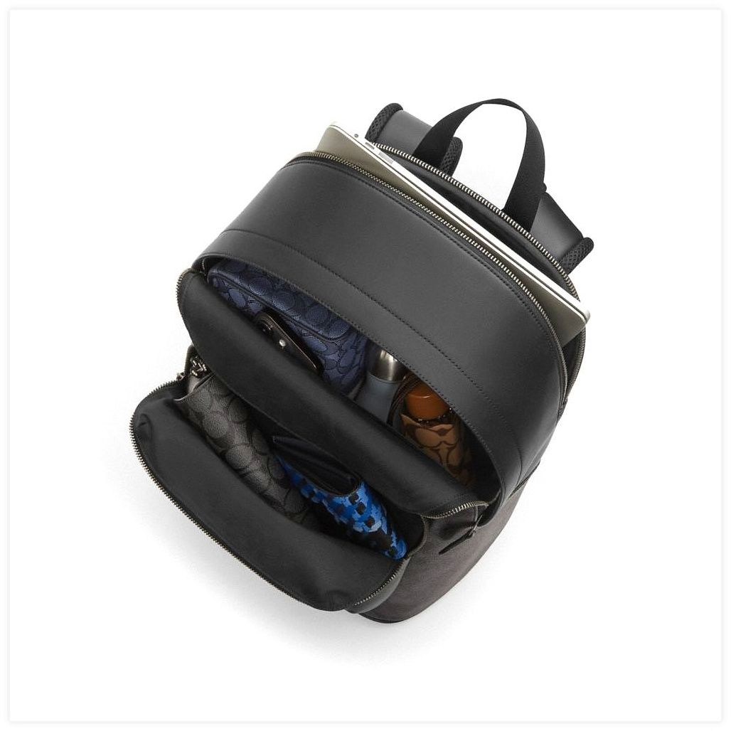코치 West Backpack With Varsity Motif 이미지