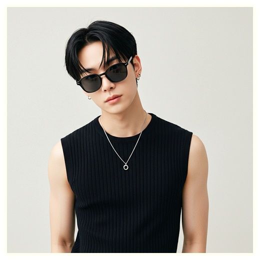 [편광+UV차단 99.9%] 셀링스타일 남녀공용 선글라스 안경 고급케이스 클리너 포함 썬글라스, 블랙 이미지