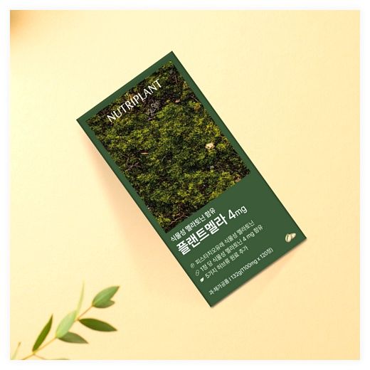플랜트멜라 식물성 멜라토닌 1정당 4mg 함유 식약청인증 뉴트리플랜트, 120정, 1개 이미지