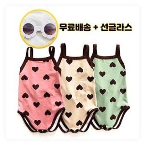 피카부 초코 원피스 수영복 아기 여아 수영복 민트 12개월 솔직 후기 선글라스 증정 귀여움 폭발 이미지