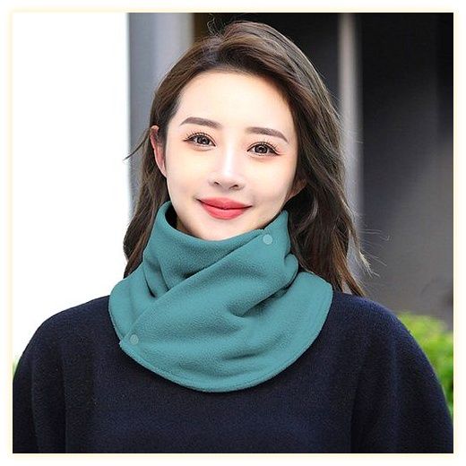 1+1 남여공용 똑딱이 넥워머 6종 방한 똑닥이 목도리 머플러 폴리스, 넥워머(베이지1개+... 이미지